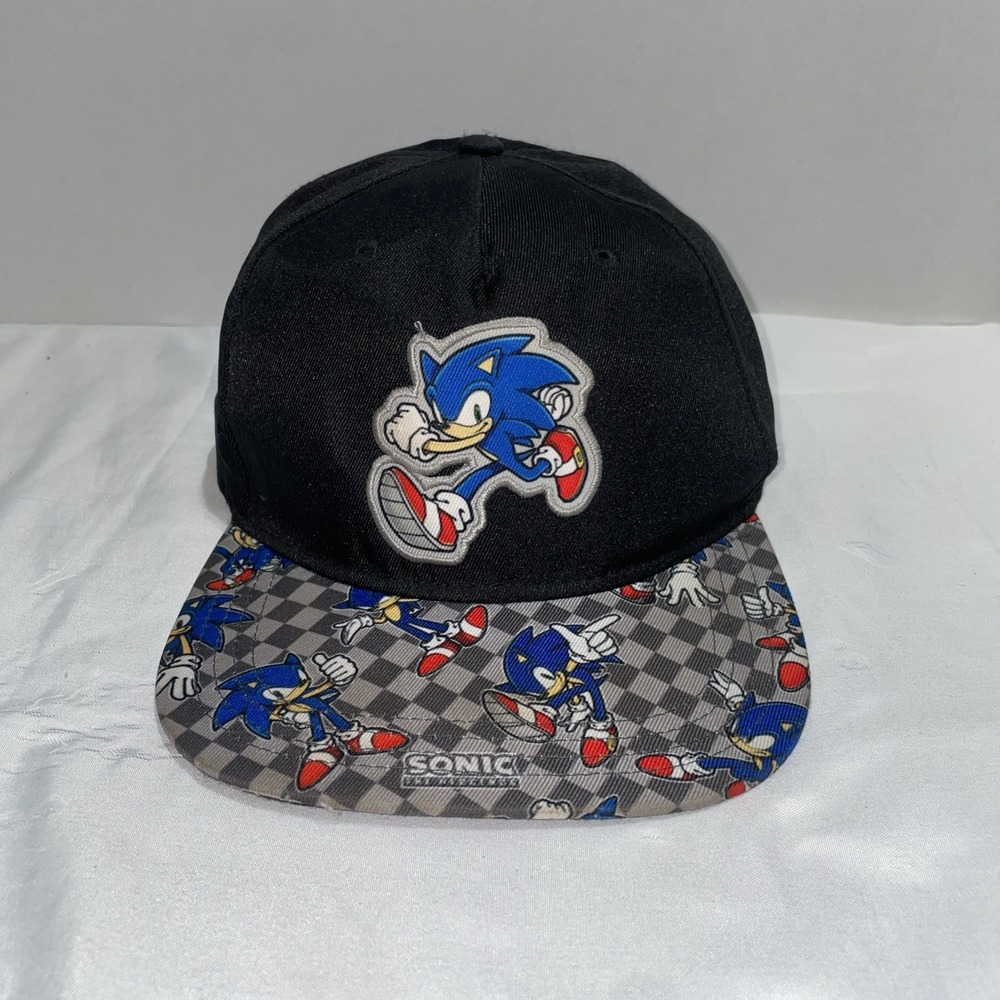 Sonic The Hedgehog Sega Youth Size Adjustable OSFM Back Hat / Ball Cap